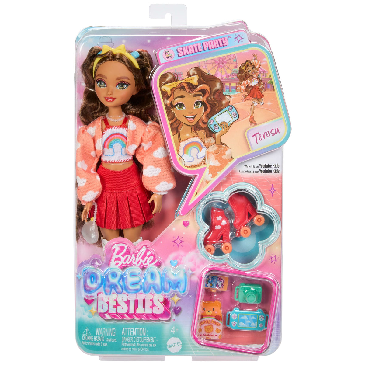 Barbie Équipe de Rêve Poupée Teresa Patins à Roulettes