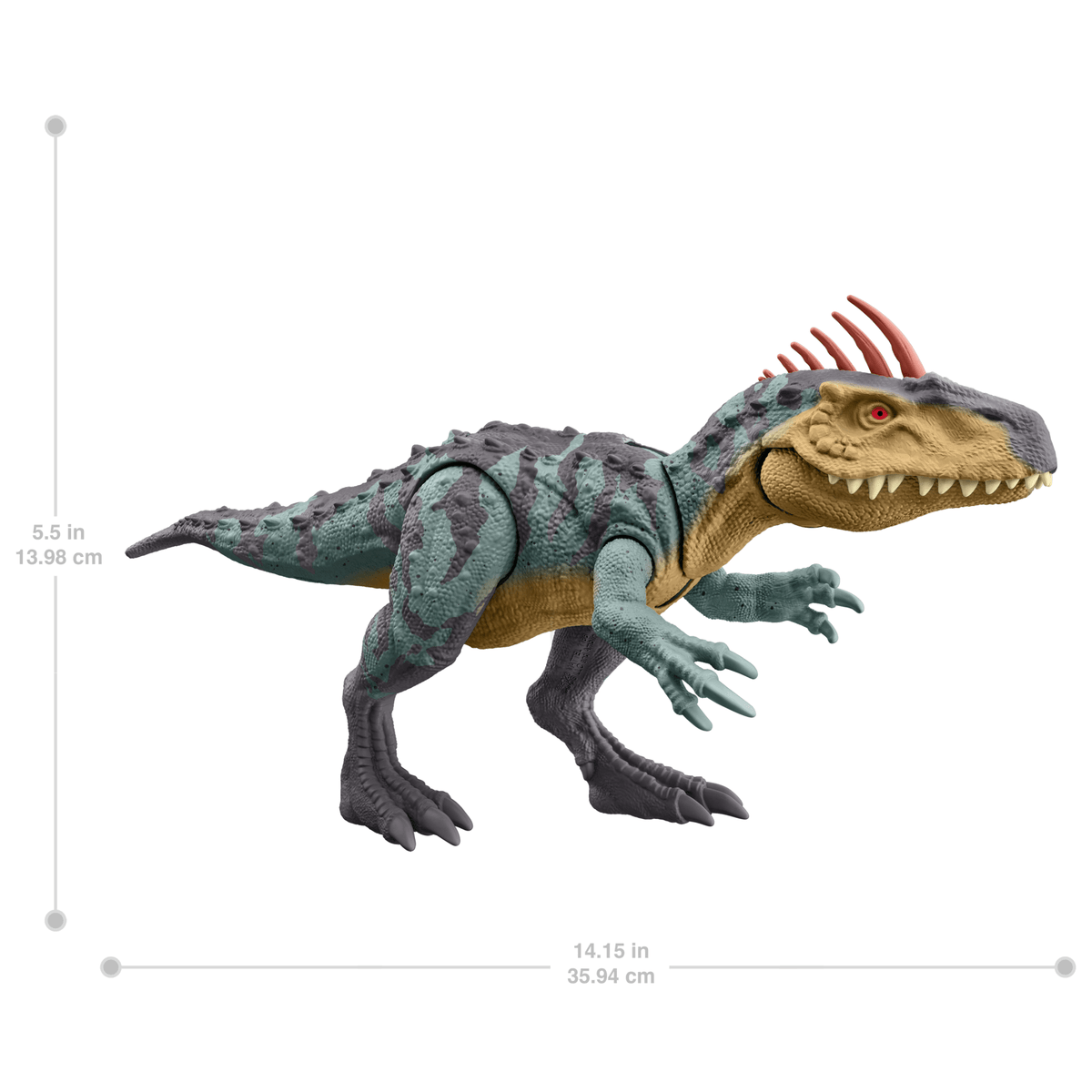Jurassic World Gigantic Trackers Neovenator Dinosaur Action Figure Toy, Large Species