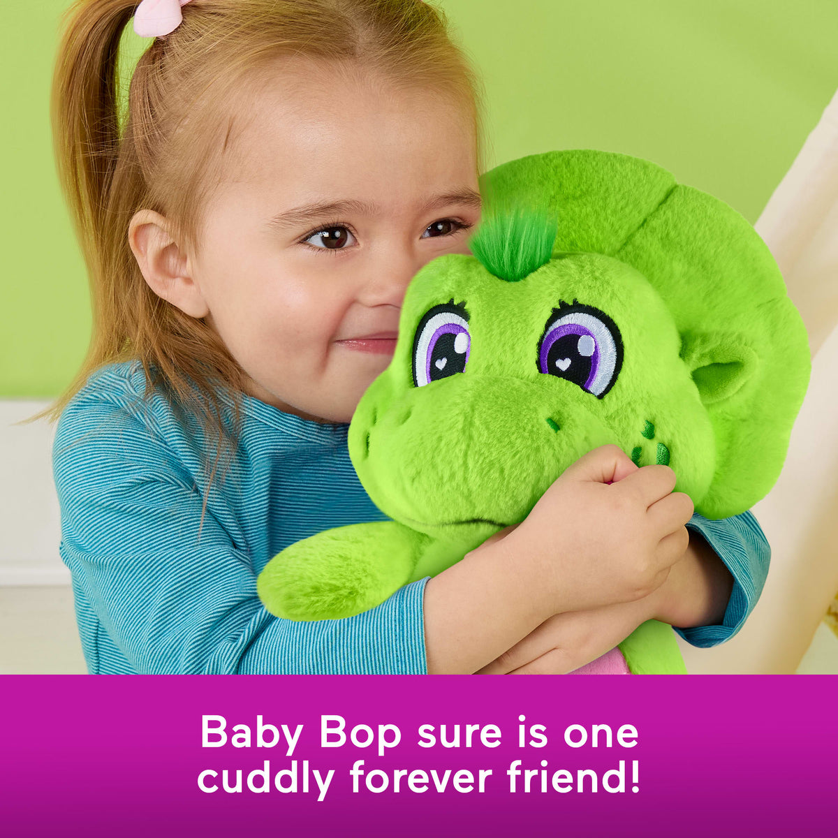 Fisher-Price Barney's World Baby Bop Plush, 12-inch Figure, Soft & Cuddly Texture