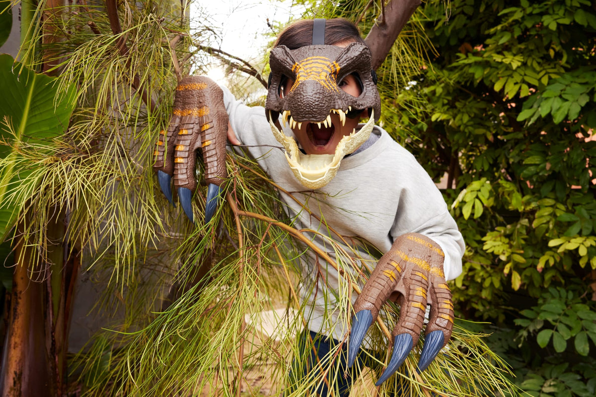 Jurassic World Brinquedo Rebirth Máscara de Dinossauro Spinosaurus