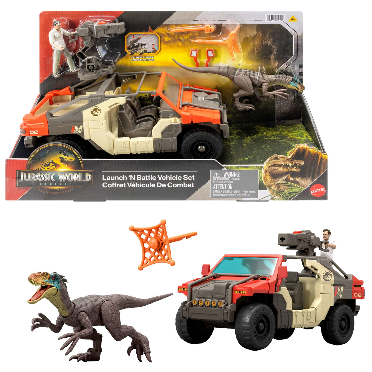 Jurassic World: Renaissance-Coffret Véhicule Combat