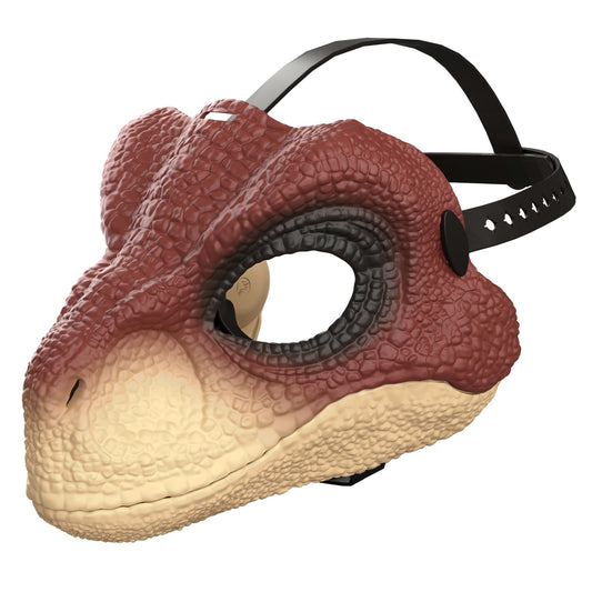 Jurassic World Rebirth Raptor Dinosaur Mask, Role-Play Head Wear, Movie-Inspired Costume Gear