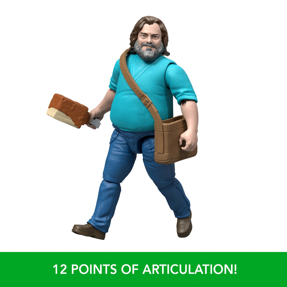 Minecraft Steve Action Figure & Accessories, 4-Inch Toy Set Inspired By A Minecraft Movie