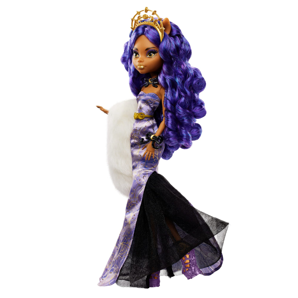 Monster High Doll, Clawdeen Wolf Howliday Edition in Purple Gown