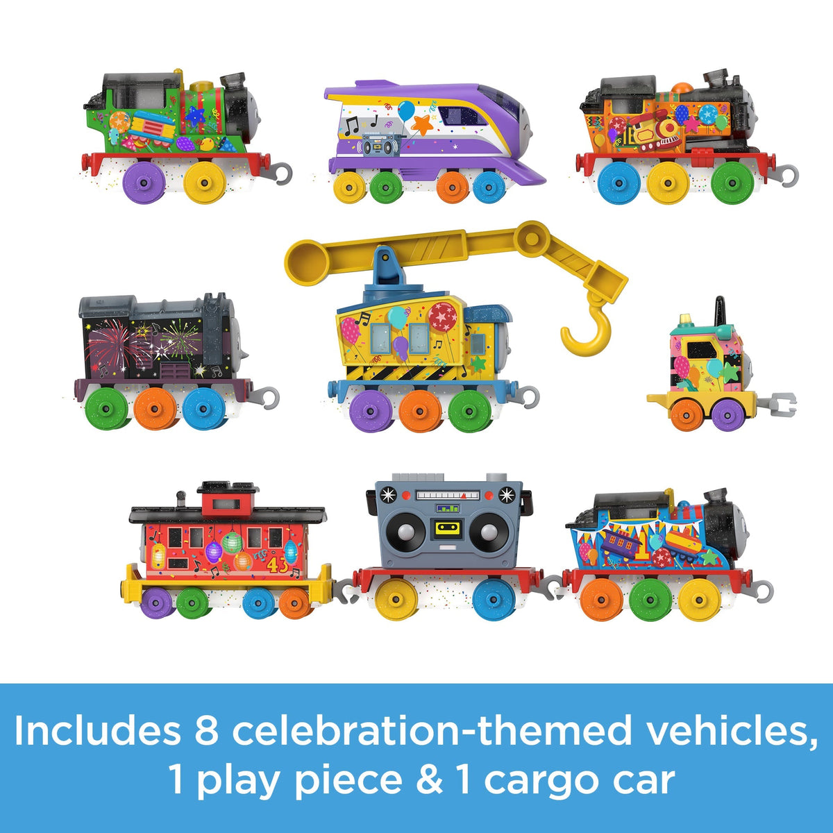 Thomas & Friends Thomas’ 7 Days Of Surprises Gift Set Of Diecast Toy Trains & Vehicles, 10 Pieces