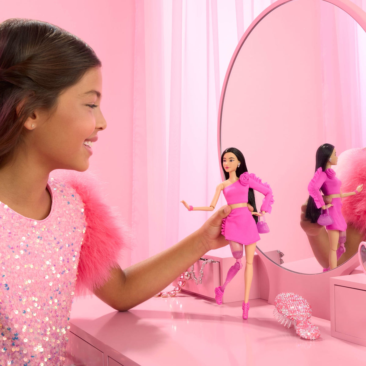 Barbie Fashionista Boneca Deluxe Perna Protética