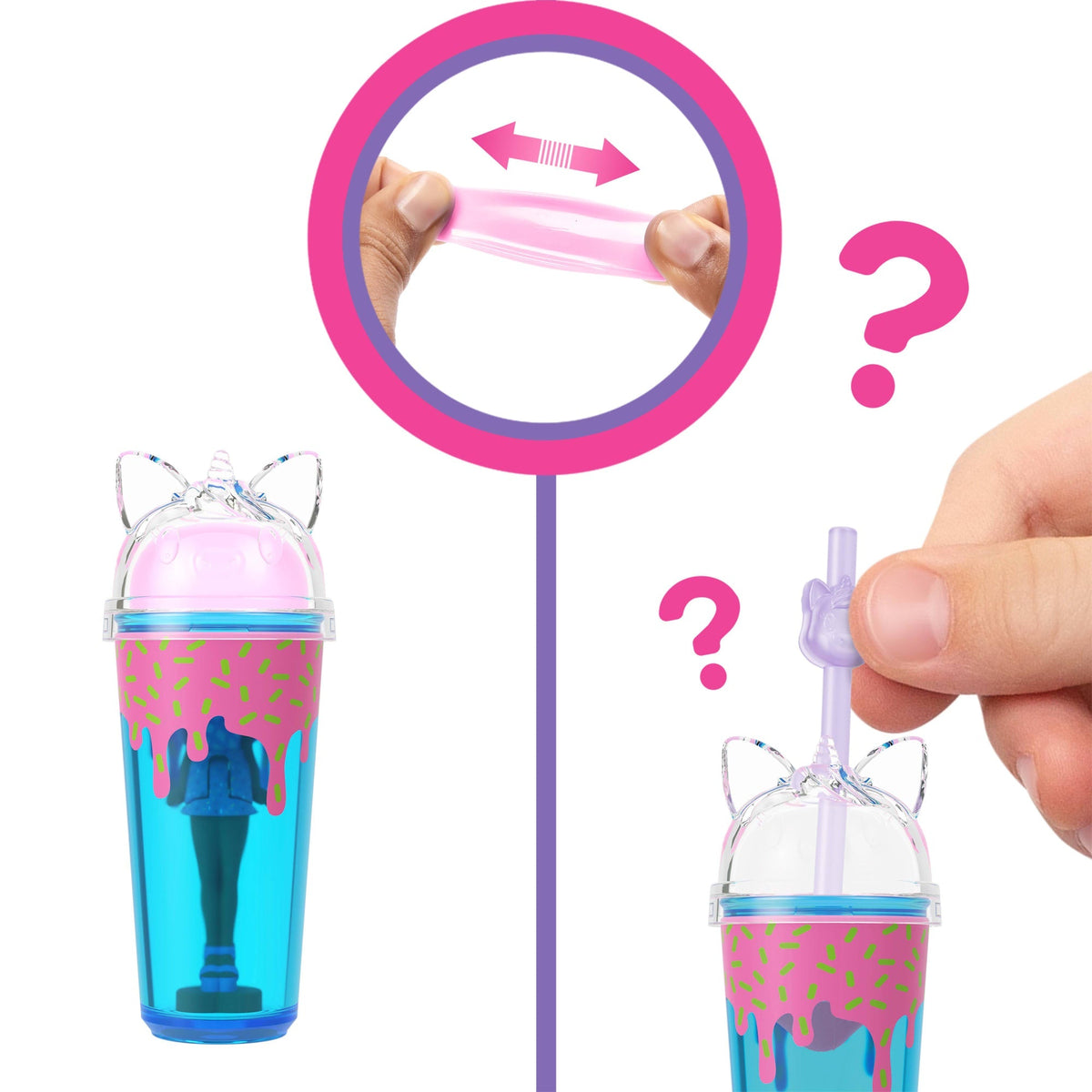 Barbie Mini Barbie Land 5 Dolls Reveal Pack, 1.5-Inch Mini Dolls With Surprise Reveal & Sensory Play Piece