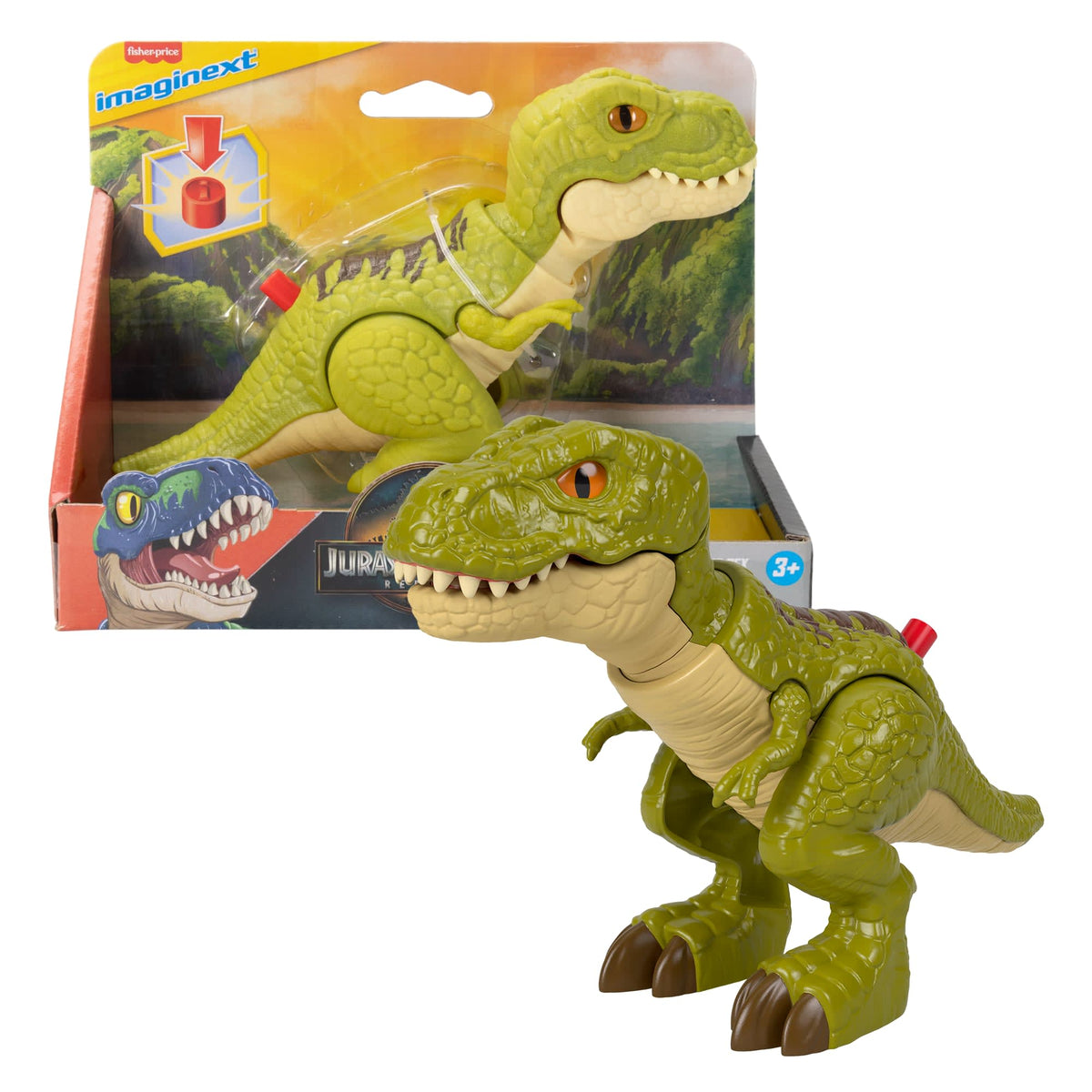 Imaginext Jurassic World Dinossauro de Brinquedo Rebirth T-Rex
