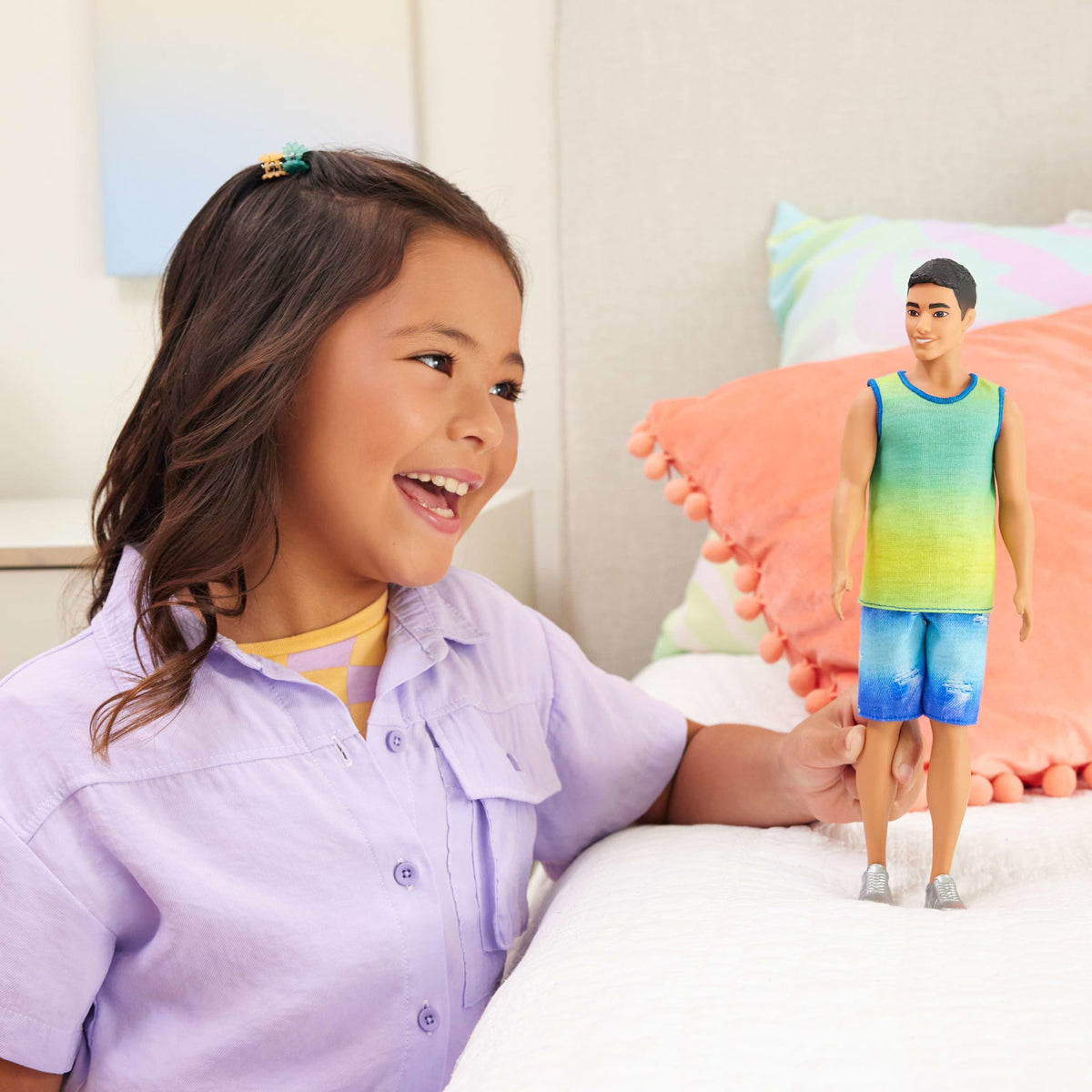 Barbie Fashionista Boneco Ken Regata e Shorts