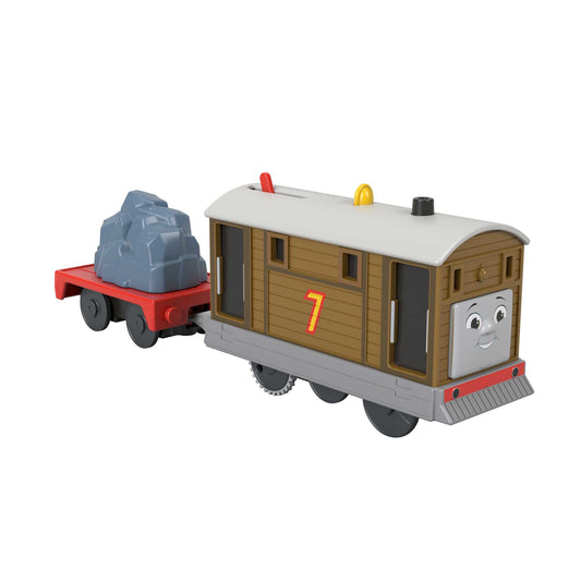 Thomas et ses Amis  Train Jouet Motorisé  Locomotive Toby, Wagon