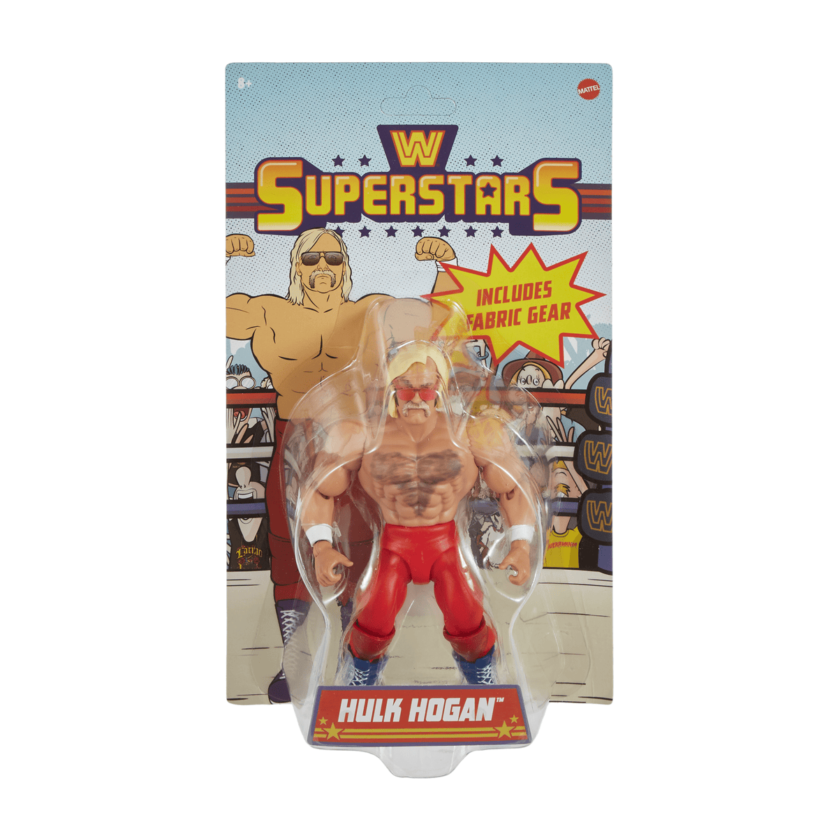WWE Superstars Hulk Hogan Action Figure & Accessories Set, 6-inch Retro Collectible With Articulation