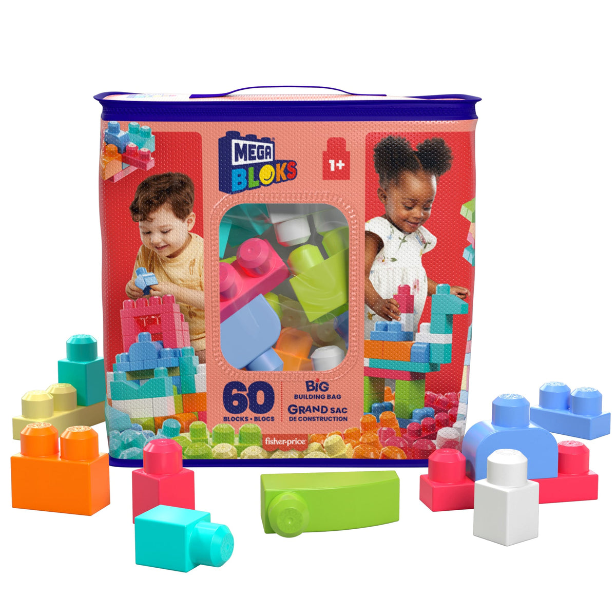 MEGA Bloks First Builders Big Building Bag - Pink
