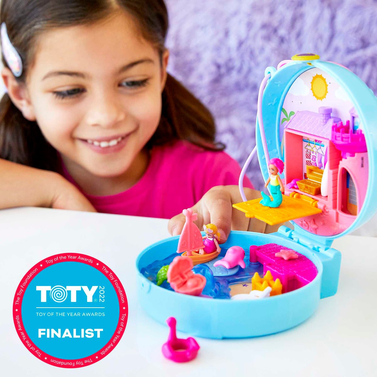 Polly Pocket Dolphin Beach Compact