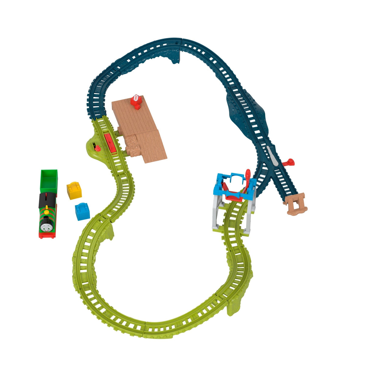 Thomas & Friends Percy's Parcel Loop Motorized Train And Track Set For Preschool Kids