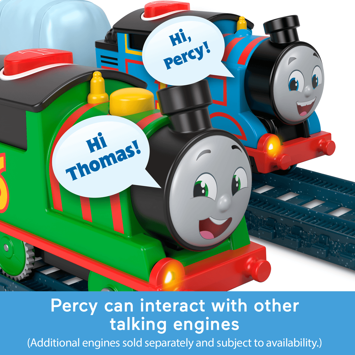 Thomas & Friends Talking Percy Toy Train, Motorized Engine With Phrases & Sounds