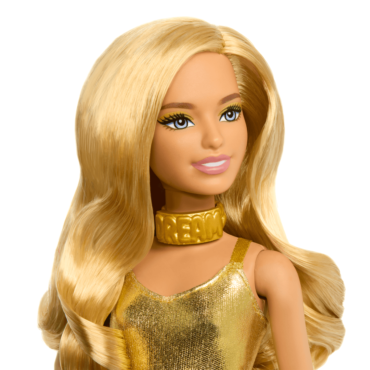 Barbie Fashionista Muñeca Look Dorado