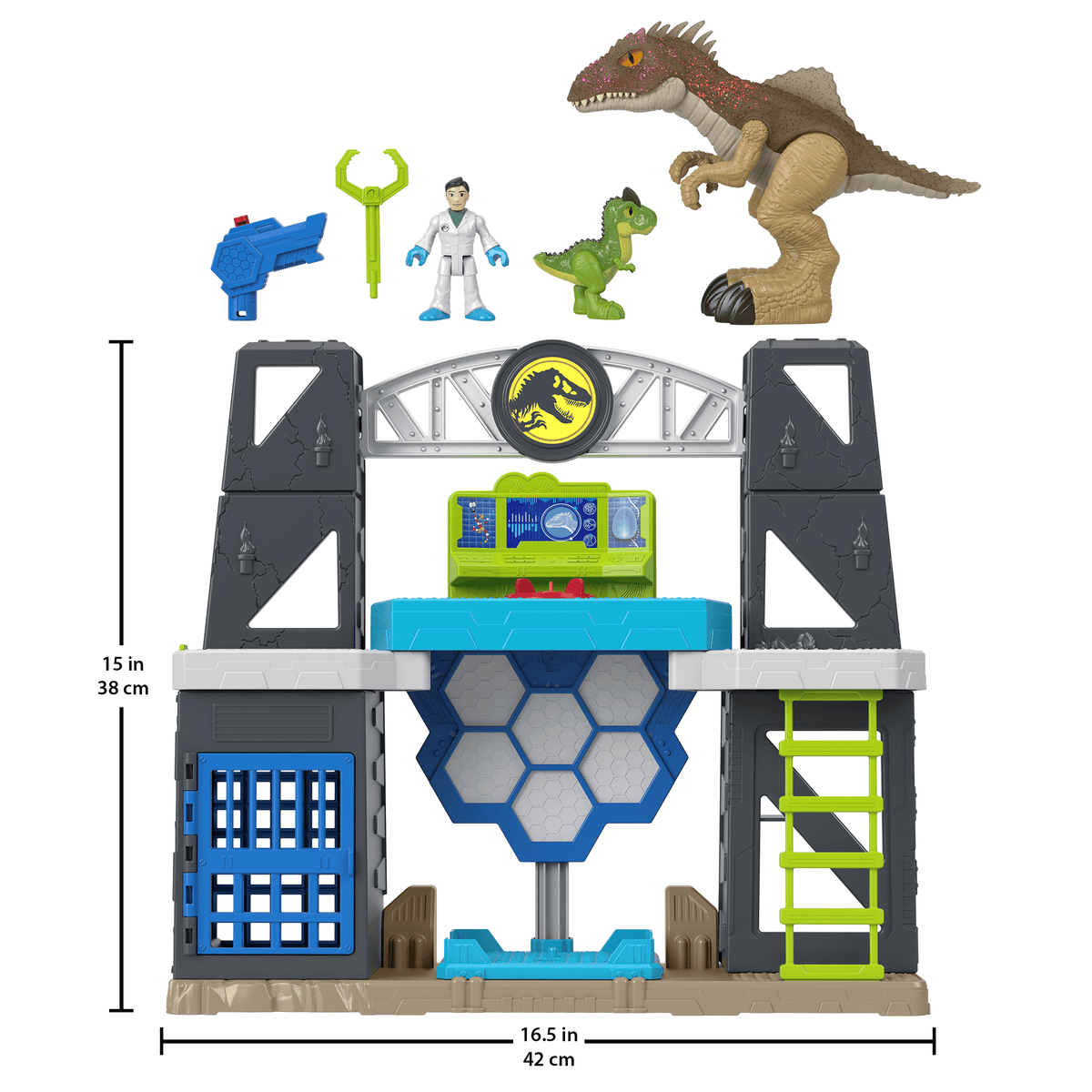 Imaginext Jurassic World Scan & Glow Dino Playset With Lights Sounds & Dinosaur Toys