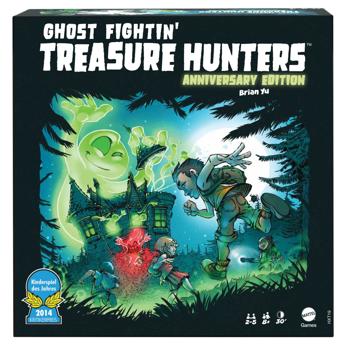 Ghost Fightin’ Treasure Hunters Anniversary Edition Board Game, Cooperative Family Game With 2 Ways To Play For 2-5 Players