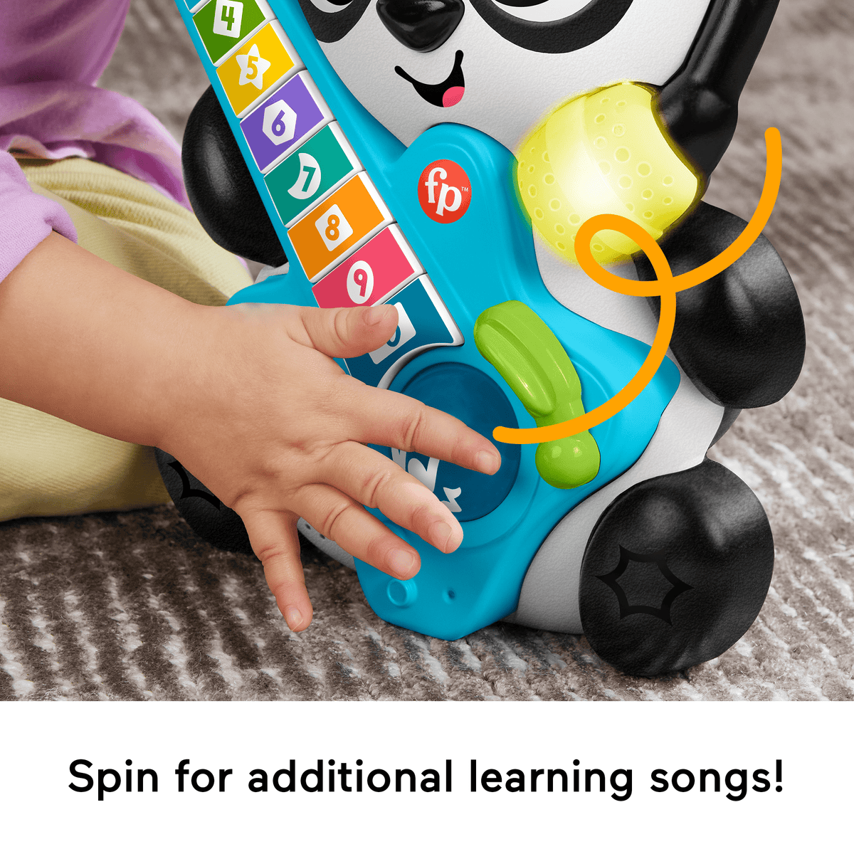 Fisher-Price Link Squad Jam & Count Panda Baby Learning Toy With Music & Lights