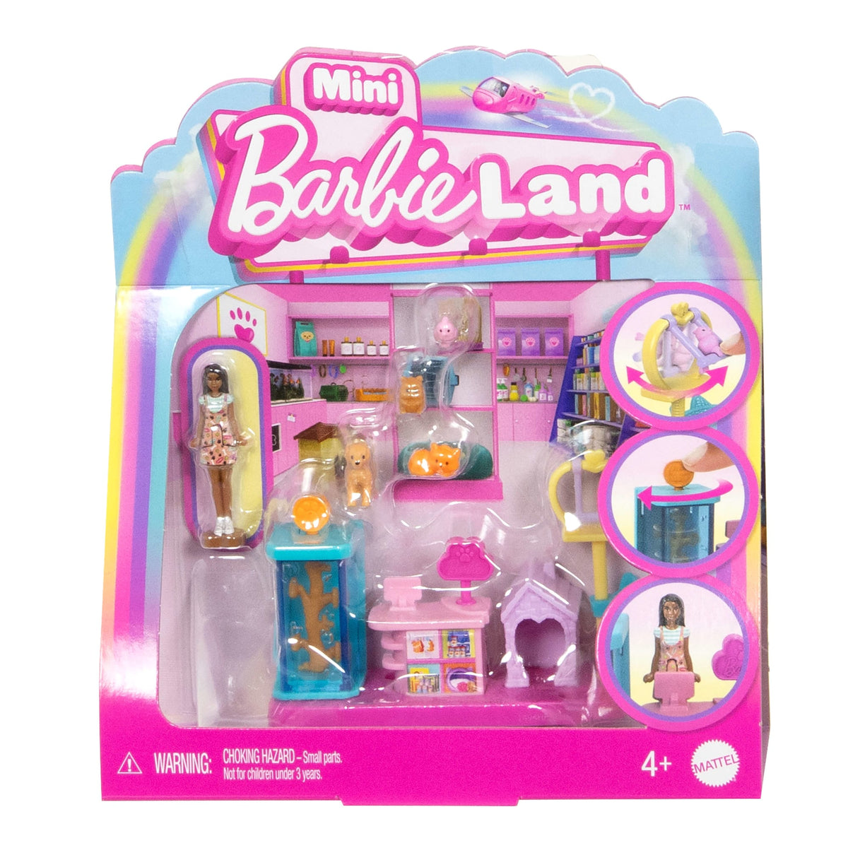 Barbie Mini BarbieLand Conjunto de Brinquedo Pet Shop