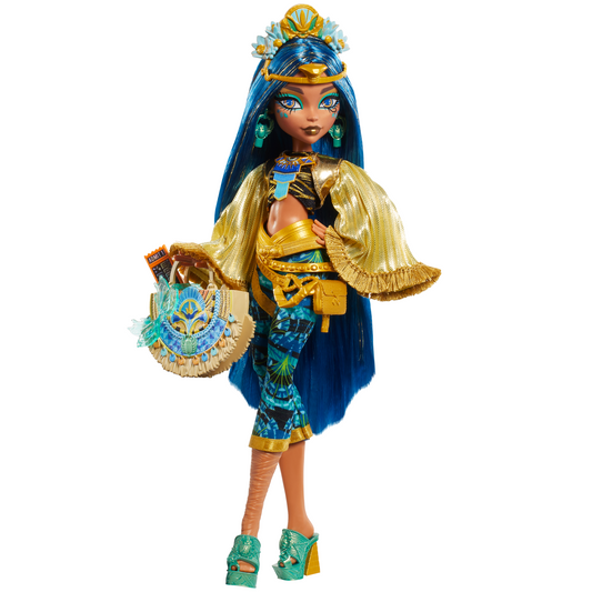 Monster High-Poupée Cleo de Nile Avec Tenue Pour Le Monster Fest