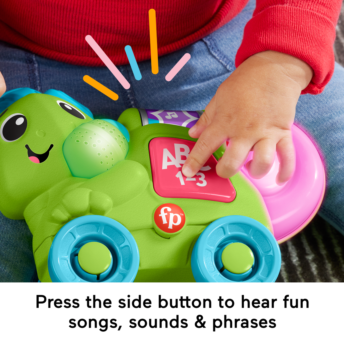 Fisher-Price Link Squad Crawl ‘n Colors Chameleon Baby Learning Toy With Music & Lights