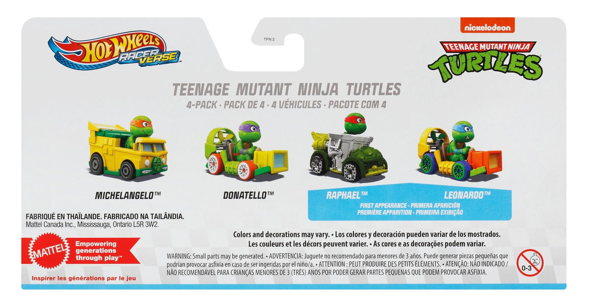 Hot Wheels  Racerverse  Coffret de 4Véhicules  Métal  Culture Pop