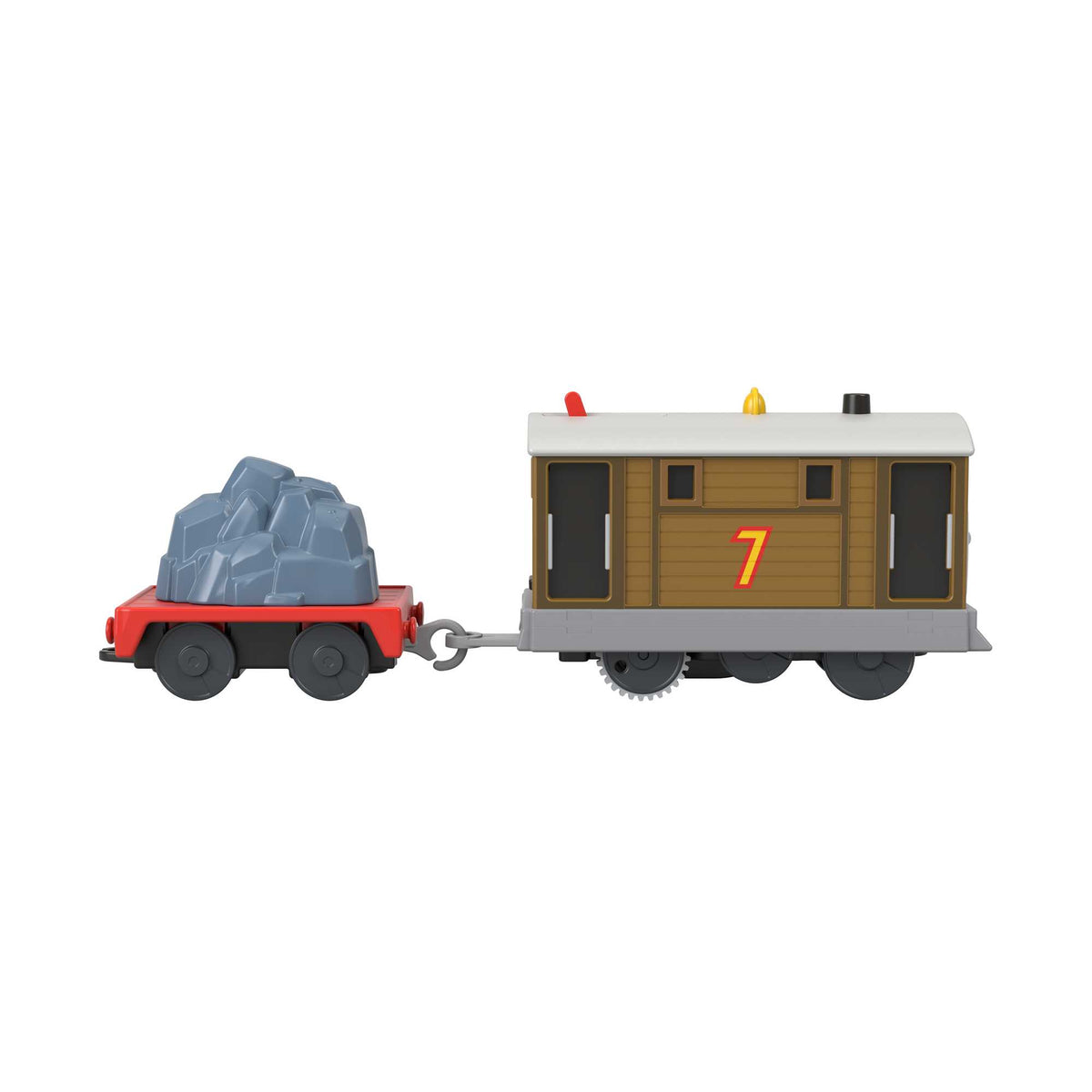 Thomas et ses Amis  Train Jouet Motorisé  Locomotive Toby, Wagon