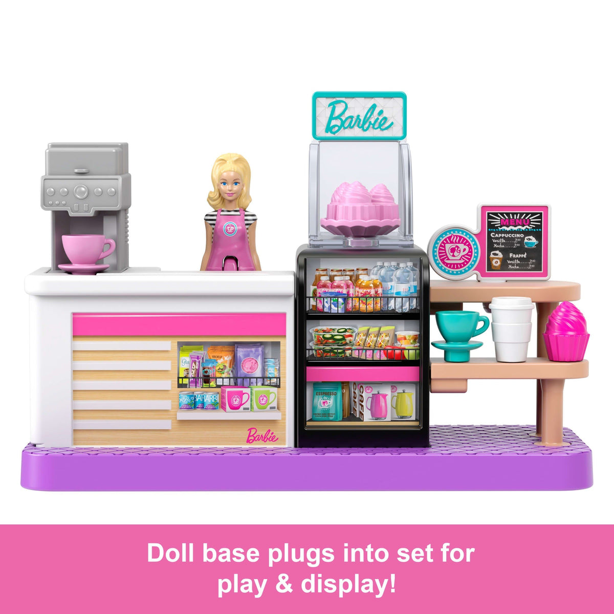 Barbie Mini Barbieland Collectible Bakery Playset With 1.5-inch Barbie Doll, interactive Play Areas For Storytelling Fun